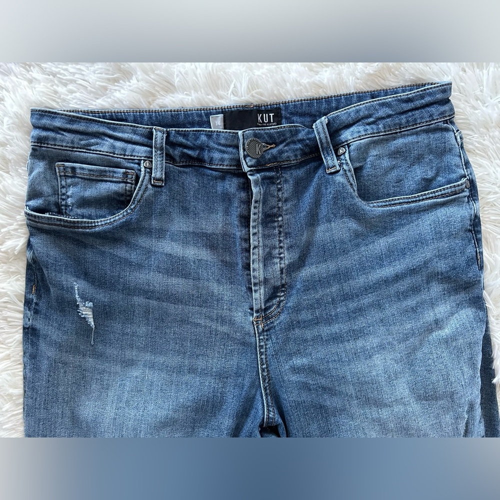 Kut from the Kloth | High Rise Rosa Ankle Vintage Straight Leg Jeans - Picture 2 of 9